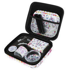 Cute Kitty Juicebox Glass Water Pipe Smoker's Travel Kit - 7" / 14mm F / Unicorn Kitty
