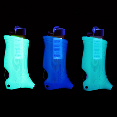 Toker Poker Lighter Sleeve Display - Glow In The Dark / Assorted Colors