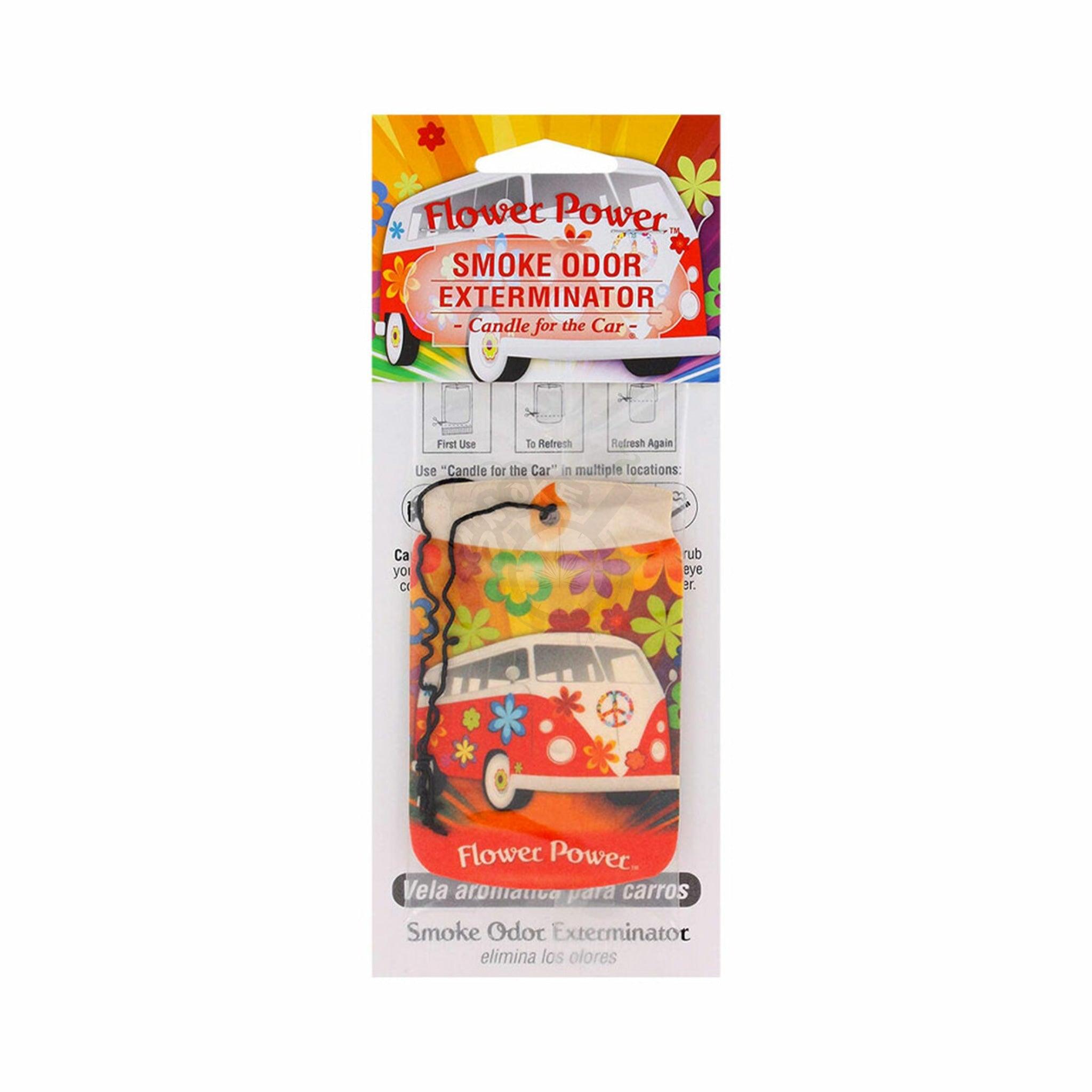 Flower Power Smoke Odor Exterminator Car Air Freshener - SmokeTime