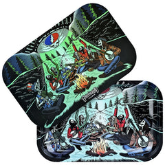 Pulsar & Grateful Dead Rolling Tray & Lid Combo 7" x 11" UFO Jam