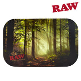Rolling Tray with lid Raw Smokey Trees