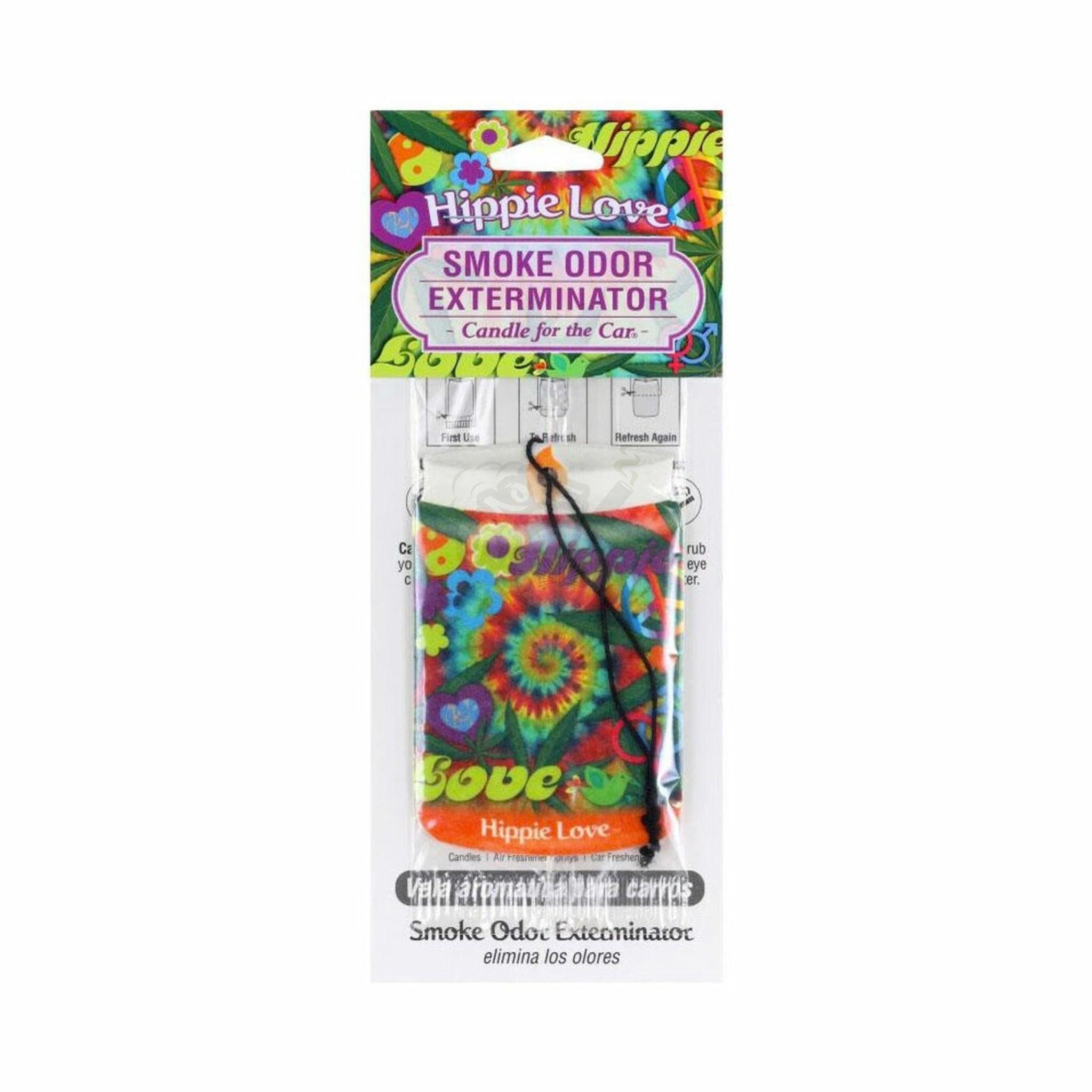 Hippie Love Smoke Odor Exterminator Car Air Freshener - SmokeTime