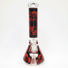 Infyniti 14" Beaker W/ Skull Design - Assorted Colors (GP1666AST) - SmokeTime