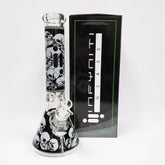 Infyniti 14" Beaker W/ Skull Design - Assorted Colors (GP1666AST) - SmokeTime