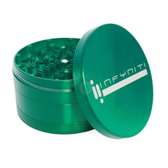 Infyniti Branded Zinc Grinder 56mm (GR5640) - SmokeTime