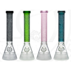 LG-289 15 inch Assorted color Sandblasted Bong