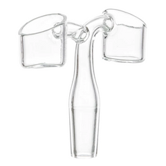 MALE DOUBLE QUARTZ BANGER 90 DEGREE