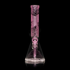 Milkyway Glass 15" Pink Bee Hive Beaker (MK-105) - SmokeTime