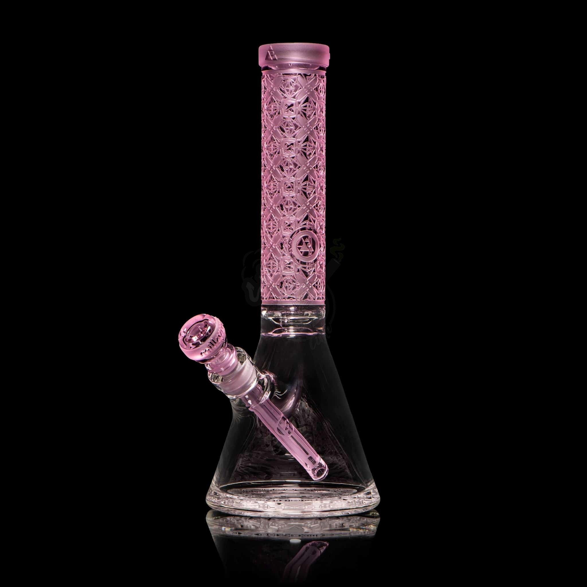 Milkyway Glass 15" Pink X-Morphic: Evo Beaker (MK-011) - SmokeTime