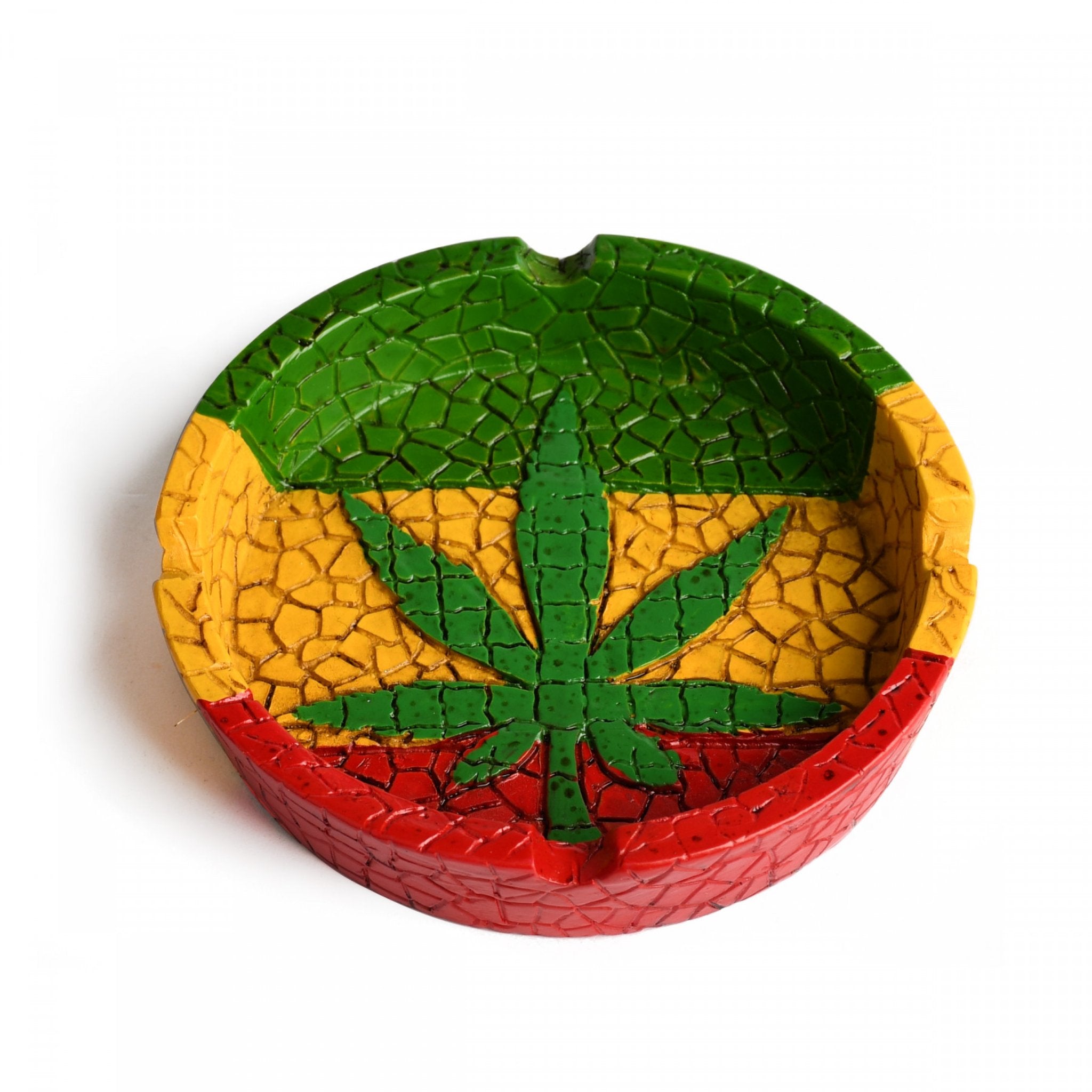 Multi Coloured Leaf Ashtray - SmokeTime