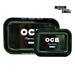 OCB Black Permium Rolling Tray - Medium