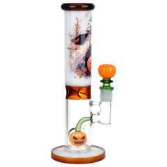 Pulsar Anime Halloween Straight Tube Glass Water Pipe
