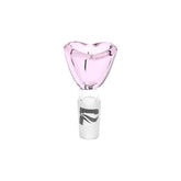 Pulsar Heart-Shaped Bowl Herb Slide | 14mm M | Pink |