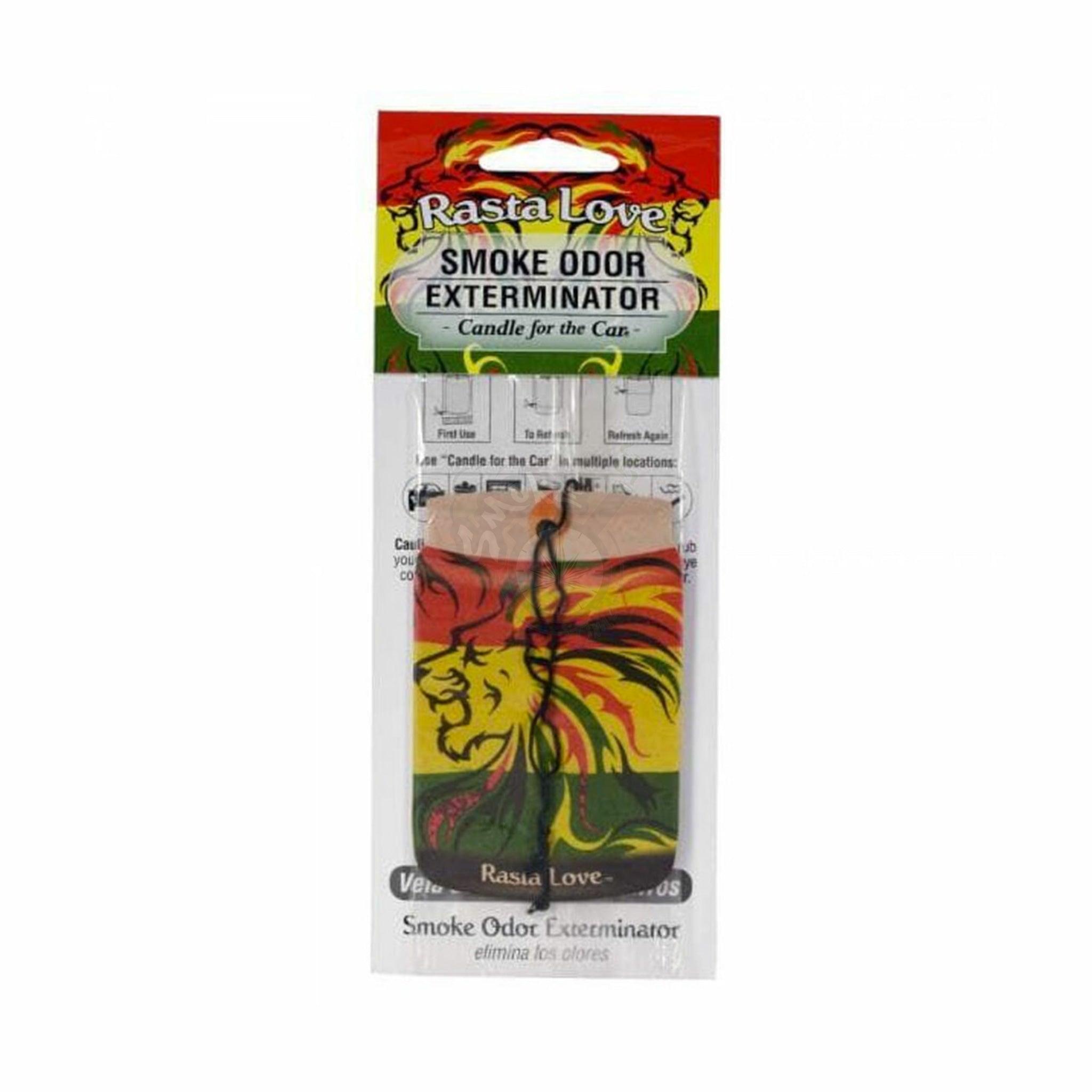 Rasta Love Smoke Odor Exterminator Car Air Freshener - SmokeTime