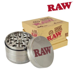 Raw Stainless Steel Shredder - 2.0" & 2.5" Available - SmokeTime