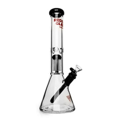Red Eye Glass 15" 7mm Dual Chamber Beaker (REG085) - SmokeTime