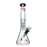 Red Eye Glass 15" 7mm Dual Chamber Beaker (REG085) - SmokeTime