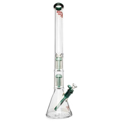 Red Eye Glass 24" 7mm Triple Chamber Beaker (REG087) - SmokeTime