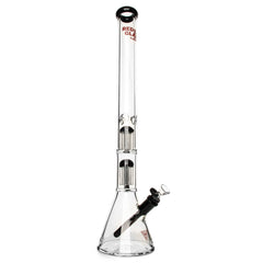 Red Eye Glass 24" 7mm Triple Chamber Beaker (REG087) - SmokeTime