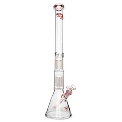 Red Eye Glass 24" 7mm Triple Chamber Beaker (REG087) - SmokeTime