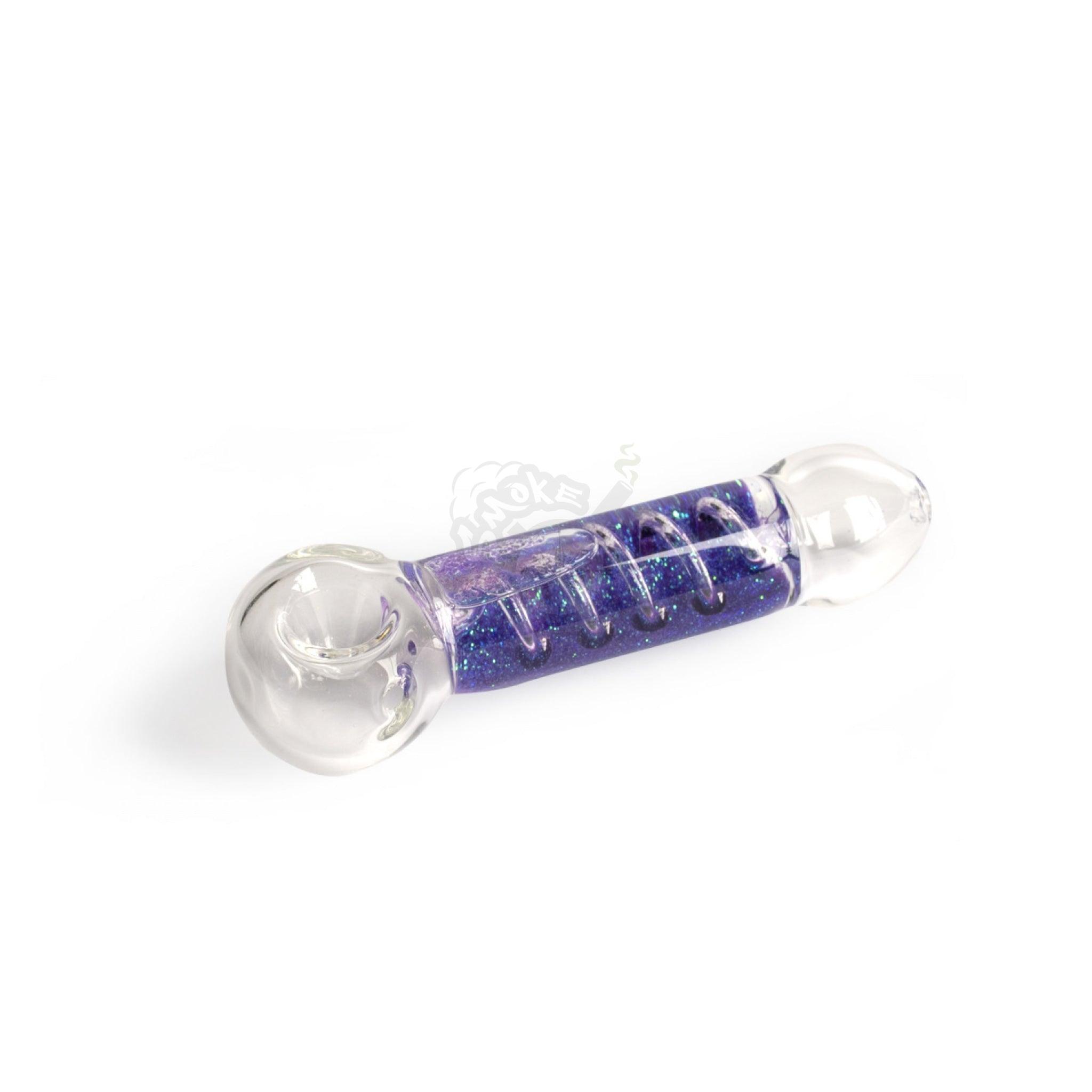 Red Eye Glass 4.5" Chiller Coil Hand Pipe - SmokeTime