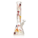 Red Eye Glass 15" 7mm Thick Jellyfish Glow-in-the-Dark Water Pipe