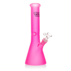 Red Eye Glass -12" Frosted Beaker Base Water Pipe