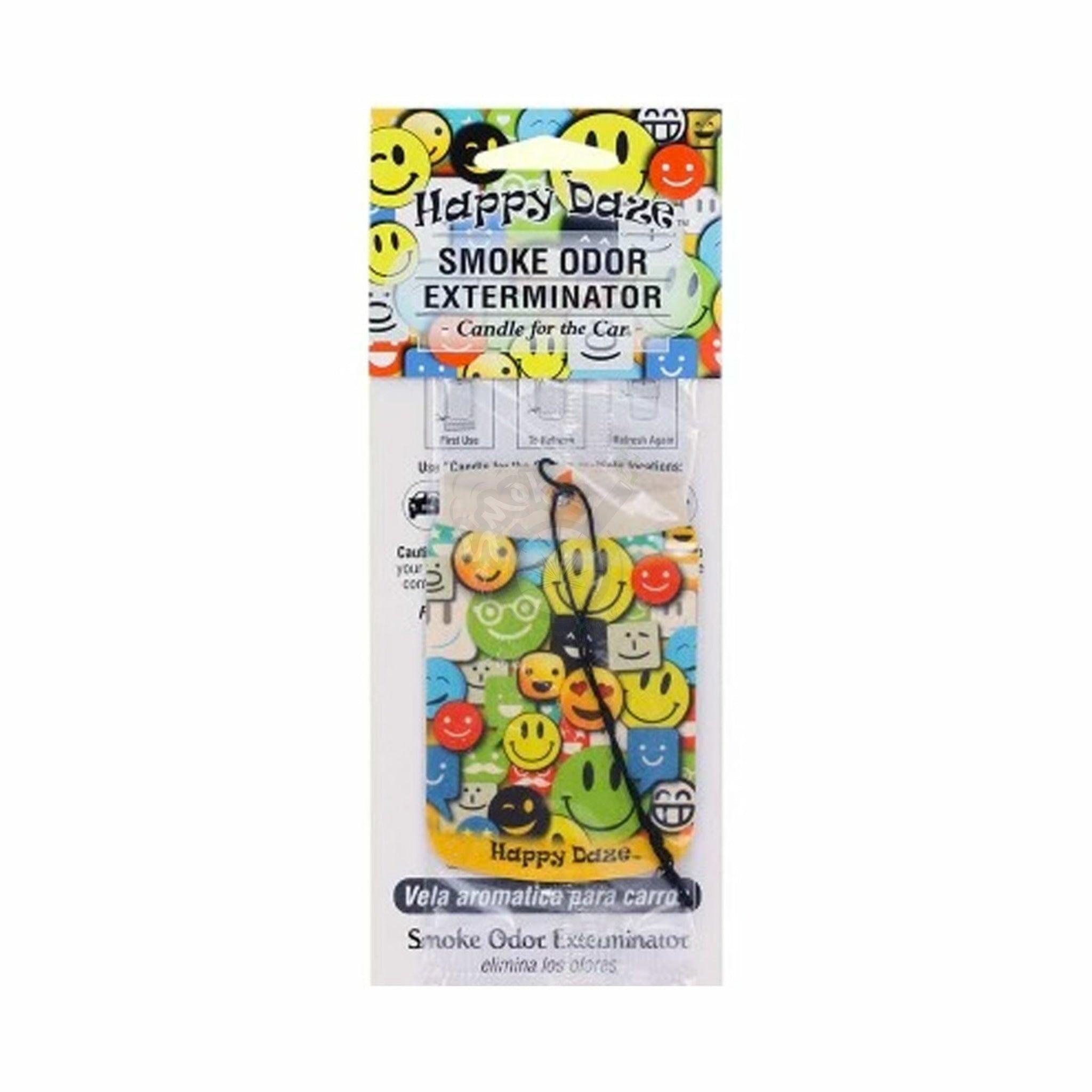 Smoke Odor Exterminator Car Air Freshener - Happy Daze - SmokeTime