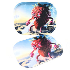SMOKING STRAWBERRY TRAY WITH MAGNETIC COVER - SMALL