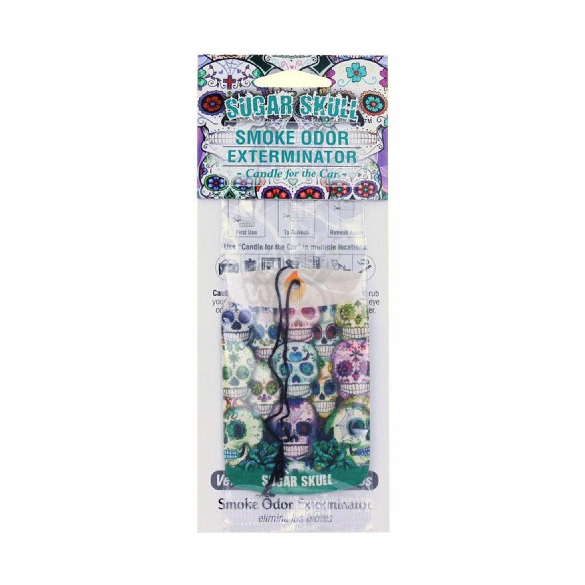 Sugar Skull Smoke Odor Exterminator Car Air Freshener - SmokeTime