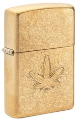 ZIPPO CANNABIS LEAF DESIGN