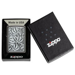 ZIPPO CANNABIS EMBLEM DESIGN