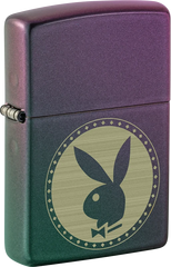 Brass Zippo Playboy Classic Iridescent Windproof Pocket Lighter
