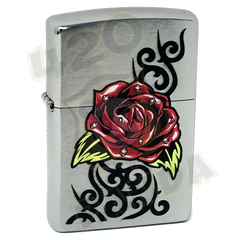 ZIPPO ROSE TATTOO DESIGN