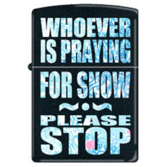 ZIPPO STOP PRAYING DESGIN