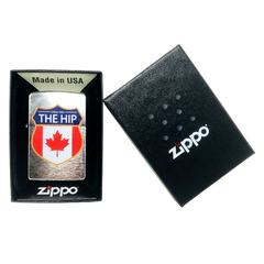 ZIPPO TRAGICALLY HIP CREST DESIGN