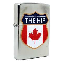 ZIPPO TRAGICALLY HIP CREST DESIGN