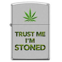 ZIPPO TRUST ME LEAF DESIGN