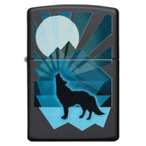 Zippo Wolf And Moon Design - SmokeTime