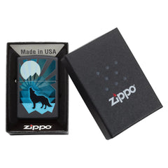 Zippo Wolf And Moon Design - SmokeTime