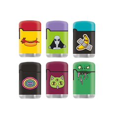 Zengaz Mega Jet Rubberized Lighters (Assorted) (ZL-12)