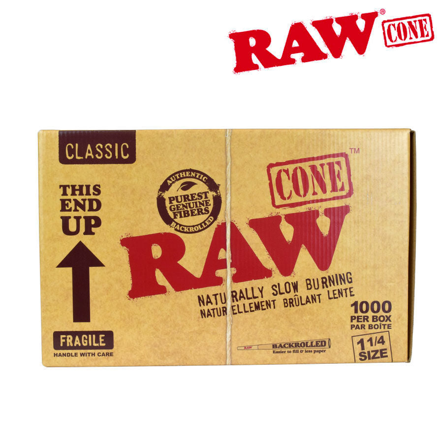 RAW Pre-Rolled Cones 1 1/4 Size (Different Quantity)