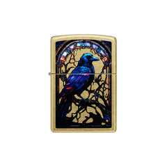 Zippo Stained Glass Raven Design