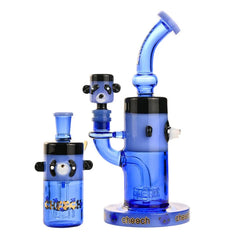 9.5" PANDA BONG WITH MATCHING ASH CATCHER WITH GIFT BOX