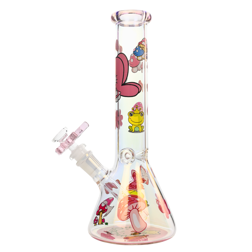 10" 5mm Blossom Kitty Glass Bong