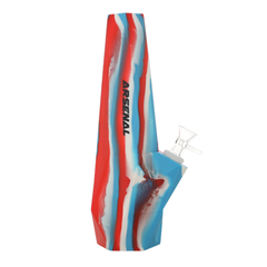 10" Arsenal Neon Glow Silicone Water Pipe