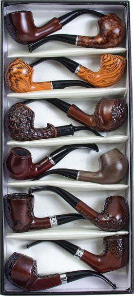 Fujima Faux Wood Smoking Pipe | 6" | Assorted Styles |