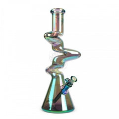 13" Metallic Terminator Finish 3-Arm Zag Beaker Tube (K3132) - SmokeTime