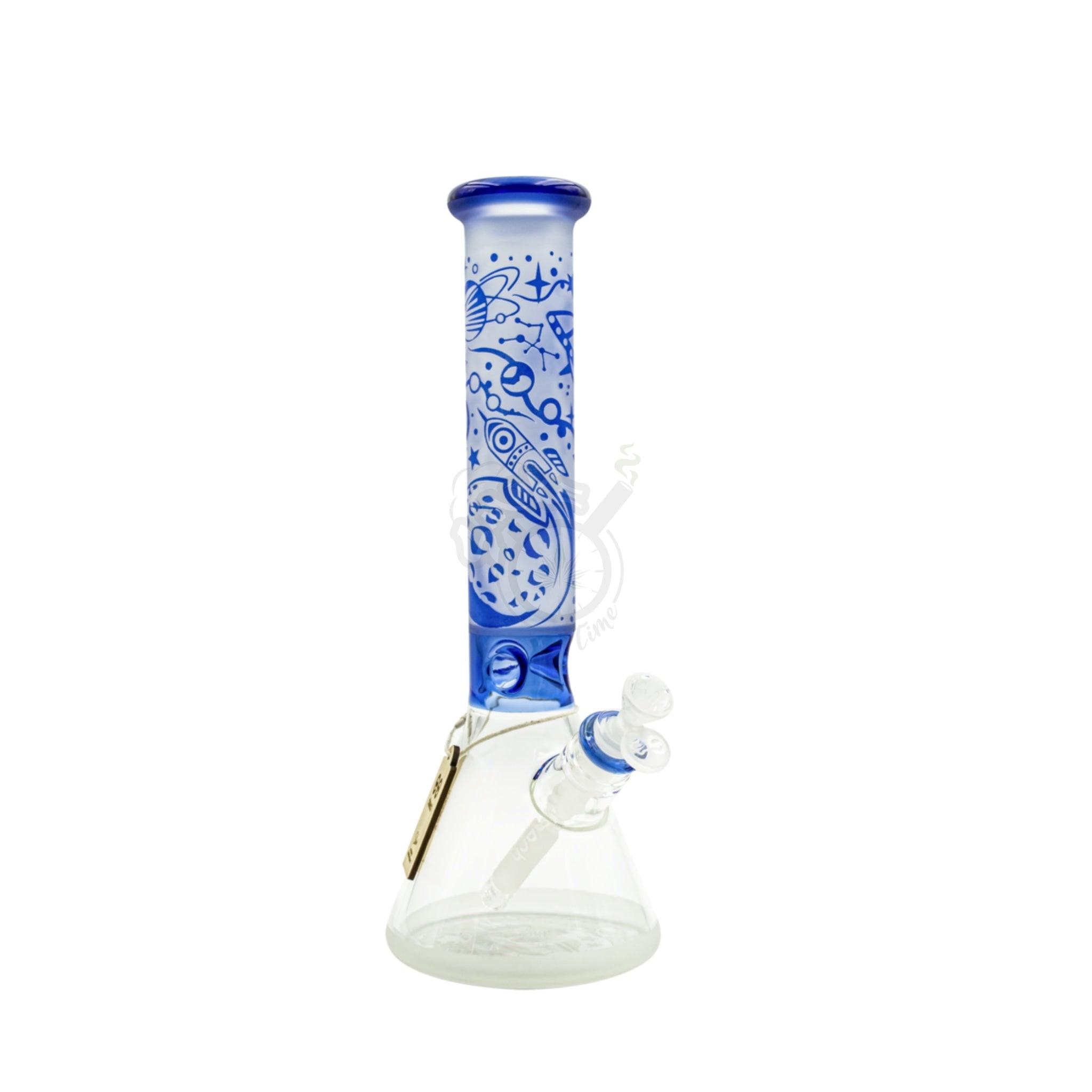 14" Cheech Spaceship Sandblast Beaker - SmokeTime