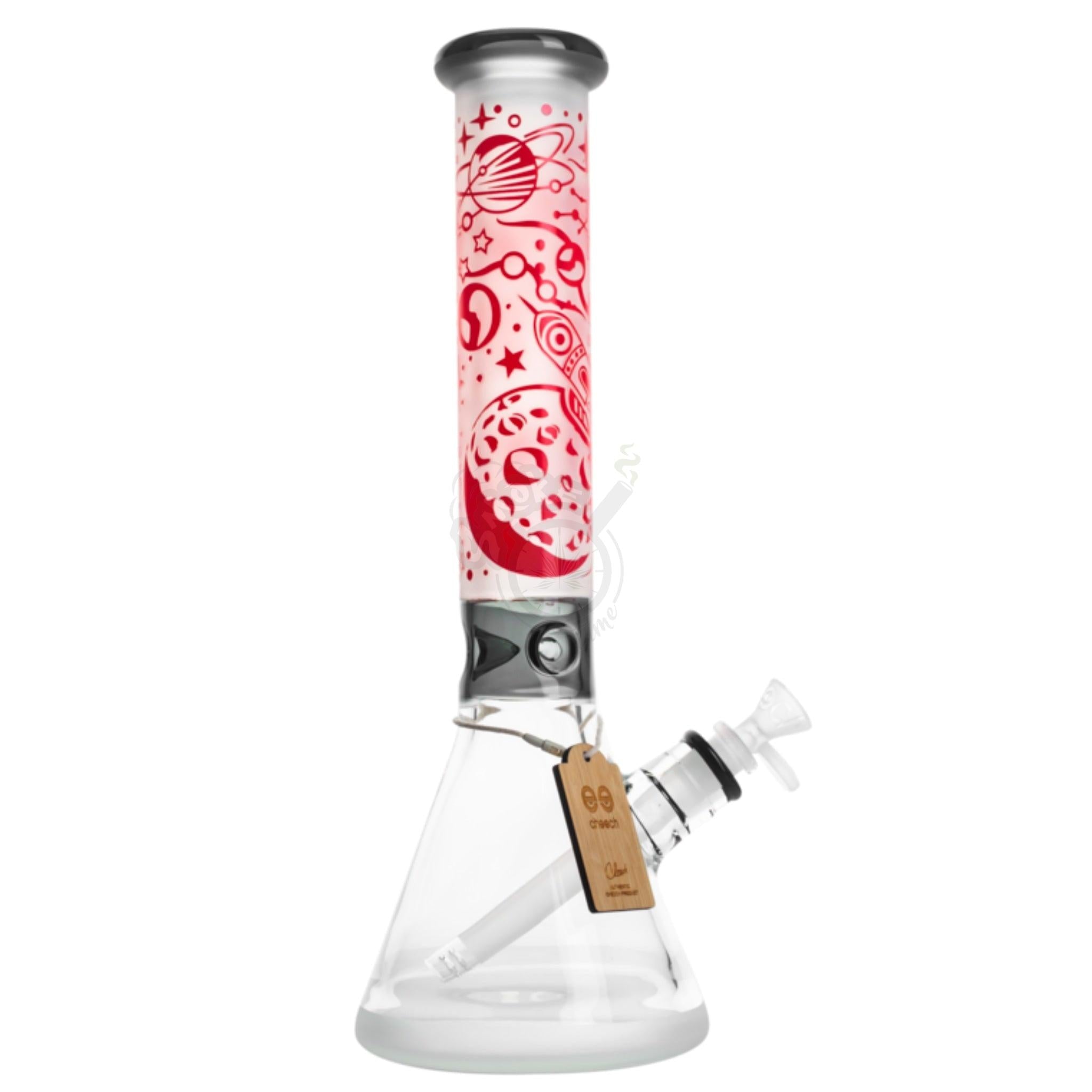 14" Cheech Spaceship Sandblast Beaker - SmokeTime